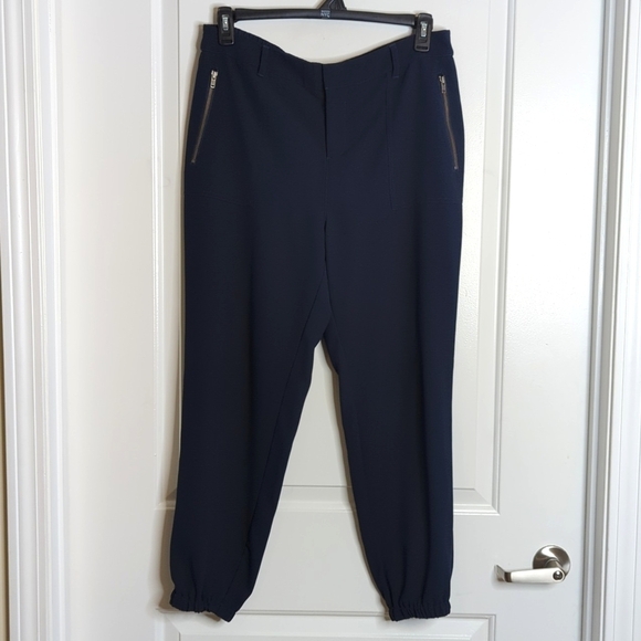 Joie Charlotte C Jogger Pants Side Zipper Pockets Zip Fly Elasticized Hem L - Picture 4 of 10